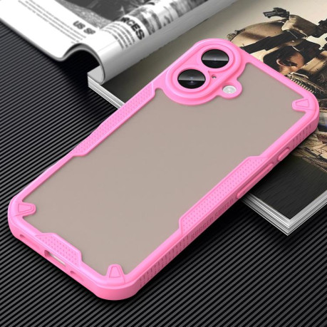 Противоударный чехол Armor Glaze PC Hybrid для iPhone 17 - розовый