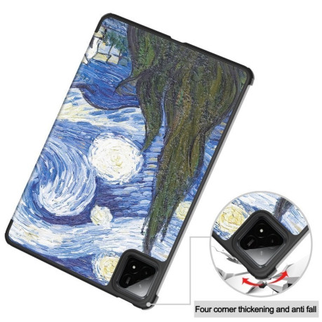 Чохол-книжка Custer Painted 3-Fold Stand Leather Smart для Xiaomi Pad 7/7 Pro - Sky