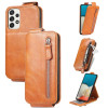 Флип-чехол Zipper Wallet для Samsung Galaxy A53 5G  - коричневый