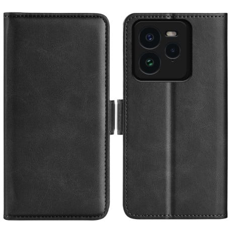 Чехол-книжка Dual-side Magnetic Buckle для Realme GT 7 Pro 5G - черный