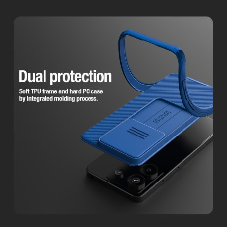 Ударозащитный чехол NILLKIN CamShield Pro на Xiaomi Redmi Note 13 Pro 5G/Poco X6 5G - черный