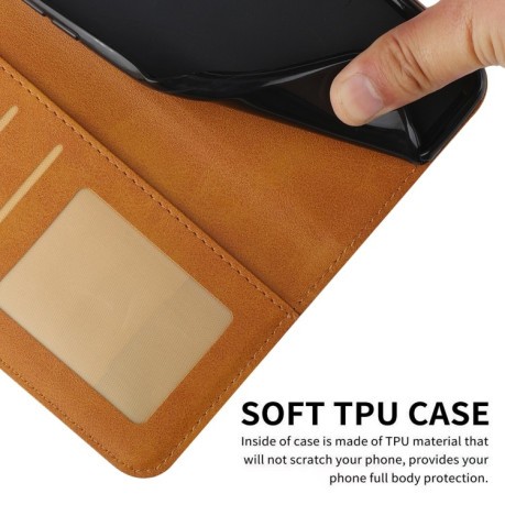 Чехол-книжка Stitching Calf Texture для Infinix Zero 30 4G - желтый