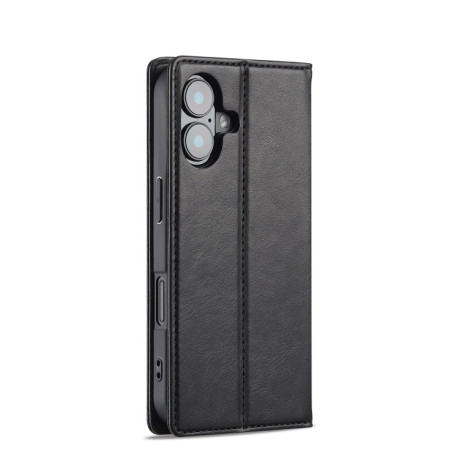 Чехол-книжка LC.IMEEKE RFID для iPhone 16 Plus - черный