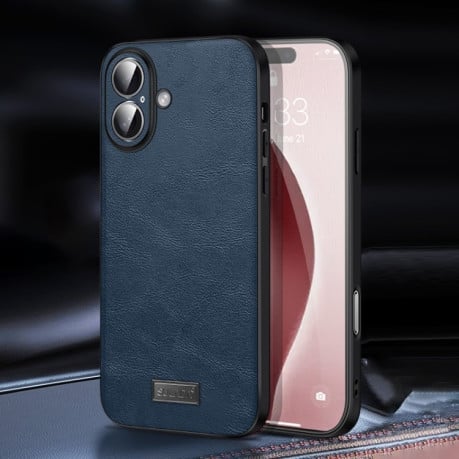 Чехол SULADA Handmade для iPhone 16 Plus - синий