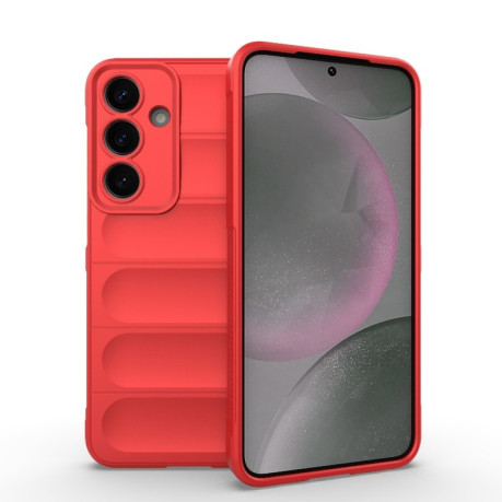 Силиконовый чехол Magic Flannel для Samsung Galaxy S25+ 5G - красный