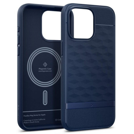 Оригинальный чехол Caseology Parallax Mag MagSafe для iPhone 15 Pro Max - Midnight Blue