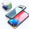 Двосторонній магнітний чохол Magnetic Angular Frame Tempered Glass Samsung Galaxy S10 + Plus - чорний