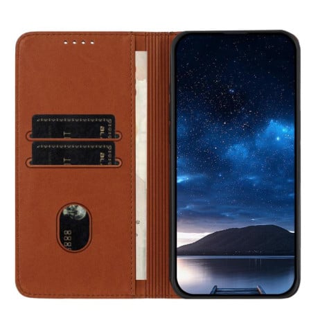 Чохол-книжка Strong Magnetic Frosted на Motorola Edge 60 - коричневий