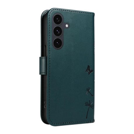 Чохол-книжка з тисненням Dandelion та магнітним хлястиком на Samsung Galaxy S25 FE 5G - синій