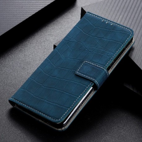 Чехол-книжка Magnetic Crocodile Texture на Samsung Galaxy A41- темно-зеленый
