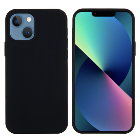 Силиконовый чехол Solid Color для iPhone 14 Plus - черный