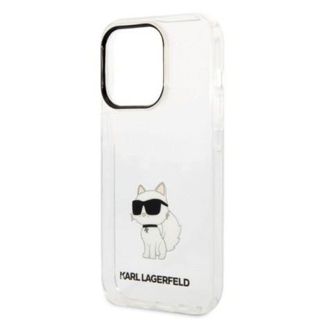 Оригінальний чохол Karl Lagerfeld Ikonik Choupette для iPhone 14 Pro Max - transparent