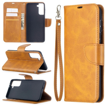 Чохол-книжка Retro Lambskin Texture Samsung Galaxy S21 Plus - жовтий