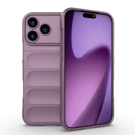 Силіконовий чохол Magic Flannel на iPhone 17 Pro Max - фіолетовий