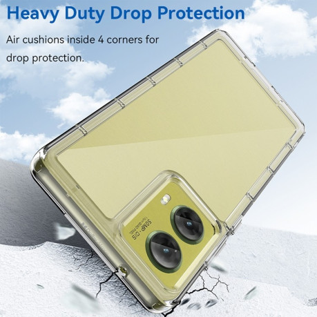 Противоударный чехол Colorful Acrylic Series для Motorola Moto G85 - прозрачный