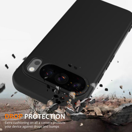 Силиконовый чехол Shockproof Silicone Magsafe для Google Pixel 10 Pro XL - черный