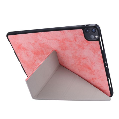 Чохол-книжка Silk Texture Horizontal Deformation Flip на iPad Pro 11 2020/Air 10.9 2020/Pro 11 2018-рожевий