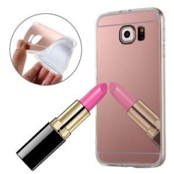 TPU Чехол Electroplating Mirror Rose Gold для Samsung Galaxy S7 Edge / G935
