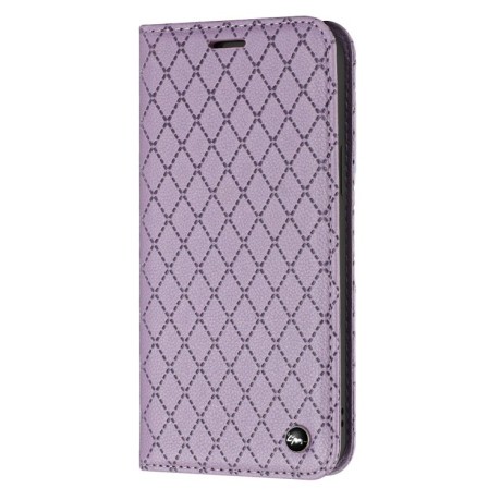 Чехол-книжка RFID Diamond Lattice для Samsung Galaxy A04s/A13 5G / M13 / F13 S11  - фиолетовый
