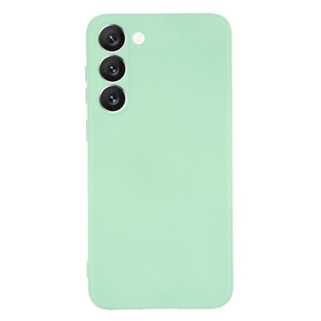 Силиконовый чехол Solid Color Liquid Silicone на Samsung Galaxy S23 5G - зеленый
