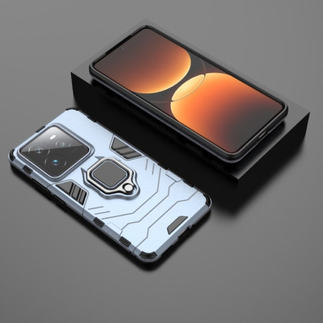 Противоударный чехол HMC 360 Degree Rotating Holder на Realme GT 7 Pro 5G - синий