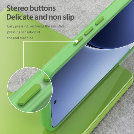 Протиударний чохол MagSafe Frosted Translucent TPU + PC для Xiaomi 15 Pro - зелений