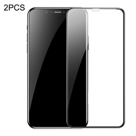 Комплект 3d защитных стекол 2 PCS Baseus  на iPhone 11-черные