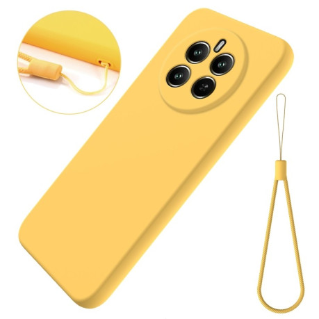 Силіконовий чохол Solid Color Liquid Silicone на Realme 12+ 5G/12 4G/13 4G - жовтий