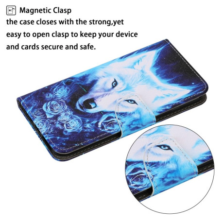 Чохол-книжка Coloured Drawing Pattern Samsung Galaxy M32/A22 4G - Rose Wolf