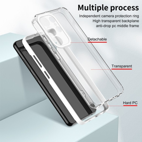 Протиударний чохол Clear Color Frame для Samsung Galaxy S23 Ultra 5G - білий