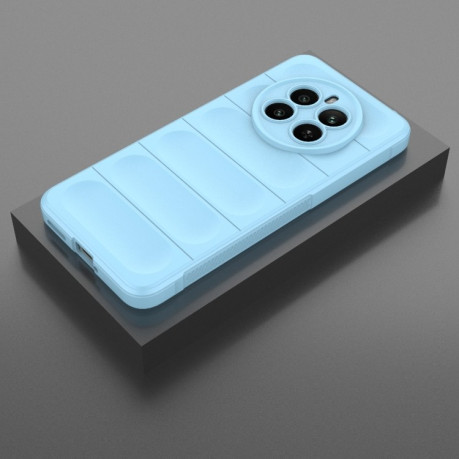 Силіконовий чохол Magic Flannel для Realme 12+ 5G Global - блакитний