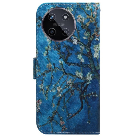 Чехол-книжка Coloured Drawing для Realme 11 4G Global - Apricot