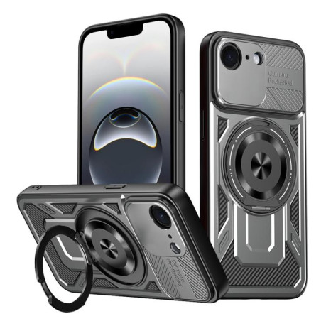 Протиударний чохол Armor Rotating Holder MagSafe на iPhone 16e - сірий