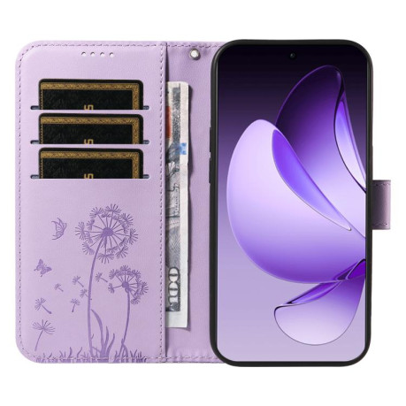 Чохол-книжка Dandelion Embossed Pattern Flip Leather для OPPO Reno13 Pro Global - фіолетовий