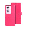 Чохол-книжка idewei Crazy Horse Texture для OPPO Reno11 F 5G - пурпурно-червоний