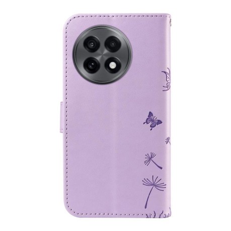 Чехол-книжка Dandelion Embossed Pattern Flip Leather для OnePlus 13R 5G Global - фиолетовый