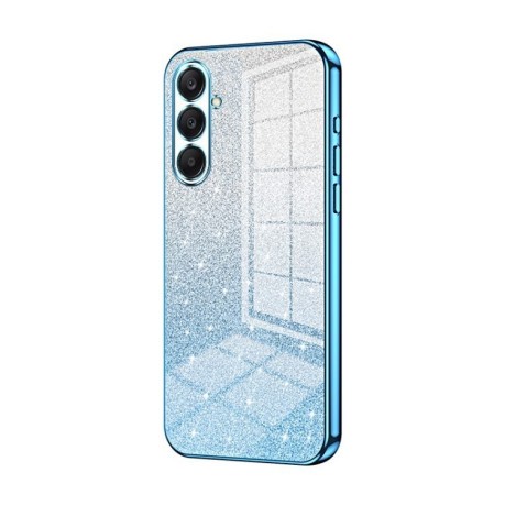 Ударозахисний чохол Gradient Glitter Powder Electroplated  для Samsung Galaxy A26 - синій