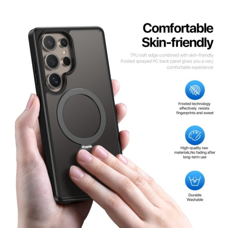 Чехол DUX DUCIS Yind Series MagSafe TPU Hybrid PC на Samsung Galaxy S25 Ultra 5G - черный