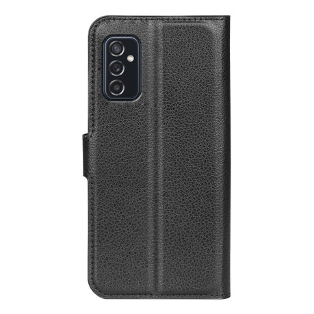 Чехол-книжка Litchi Texture на Samsung Galaxy M52 5G - черный