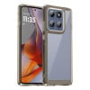 Протиударний чохол Colorful Acrylic Series із кольоровою силіконовою боковиною на Xiaomi Motorola Edge 60 Pro - сірий