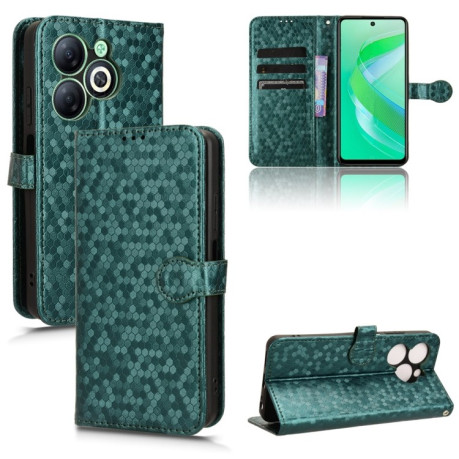 Чехол-книжка Honeycomb Dot для Infinix Smart 8 - зеленый