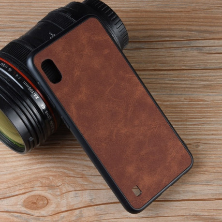 Противоударный чехол Sheep Skin на Samsung Galaxy A10- коричневый