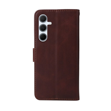 Чохол-книжка Classic Calf Texture для Samsung Galaxy A36 5G - коричневий