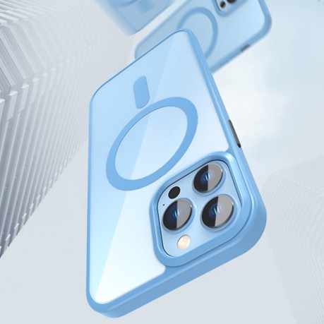Протиударний чохол Crystal Clear Series (Magsafe) для iPhone 13 Pro - блакитний