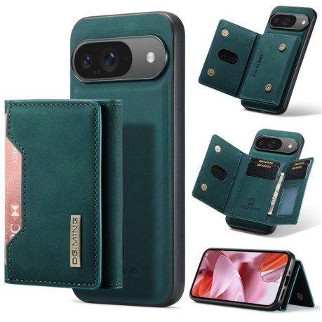 Чехол DG.MING M2 Series 3-Fold Multi Card Bag + Magnetic для Google Pixel 9/9 Pro - зеленый