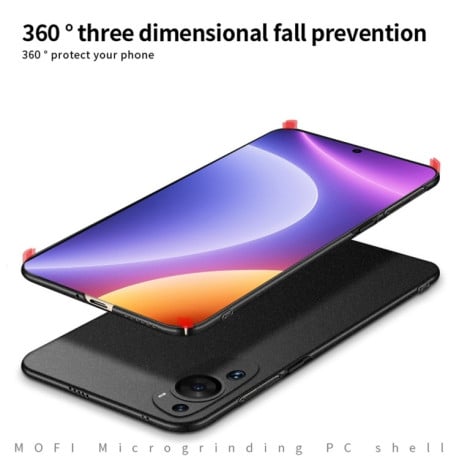 Ультратонкий чохол MOFI Fandun Series для Xiaomi Redmi Note 12 Turbo / Poco F5 5G - чорний