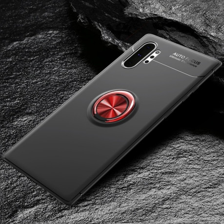 Противоударный чехол Lenuo на Samsung Galaxy  Note 10+Plus - черно-красный
