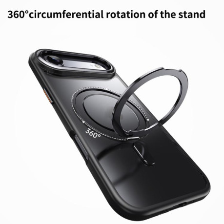 Ударозащитный чехол 360 Rotating MagSafe Magnetic Frosted на For iPhone Air - серебристый