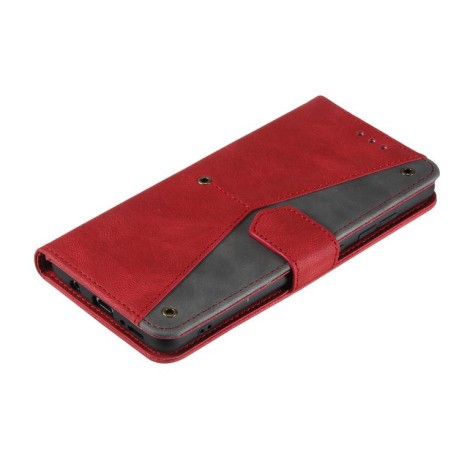 Чохол-книжка Stitching Skin Feel для Redmi Note 14 Pro 4G - червоний