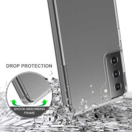 Акриловый противоударный чехол HMC на Samsung Galaxy S21 - зеленый